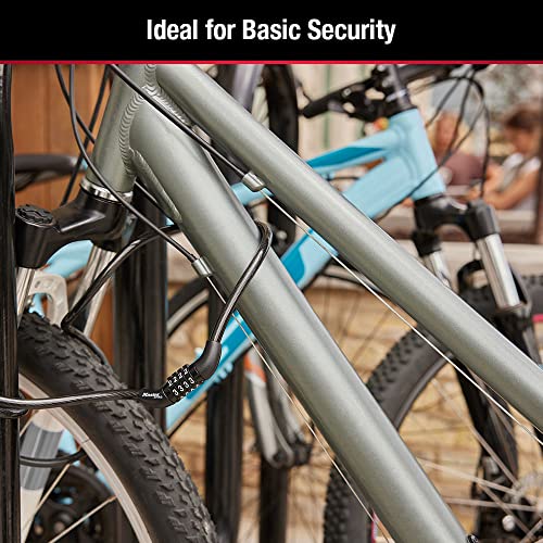 4-Foot Combination Cable Bike Lock - 5/16" Braided Steel