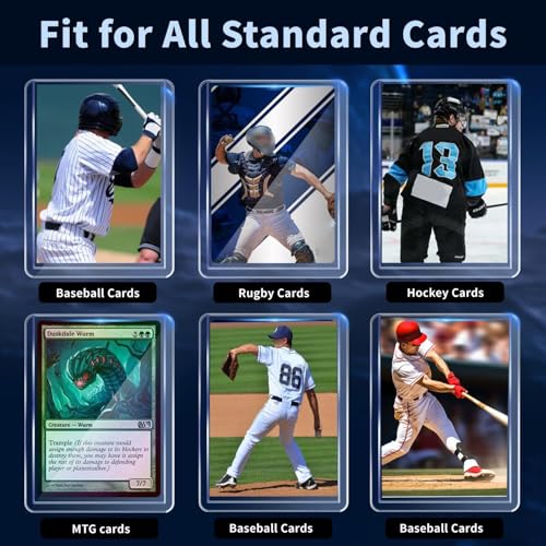400 Card Sleeves Pack - 200 Hard & 200 Soft Trading Card Protectors