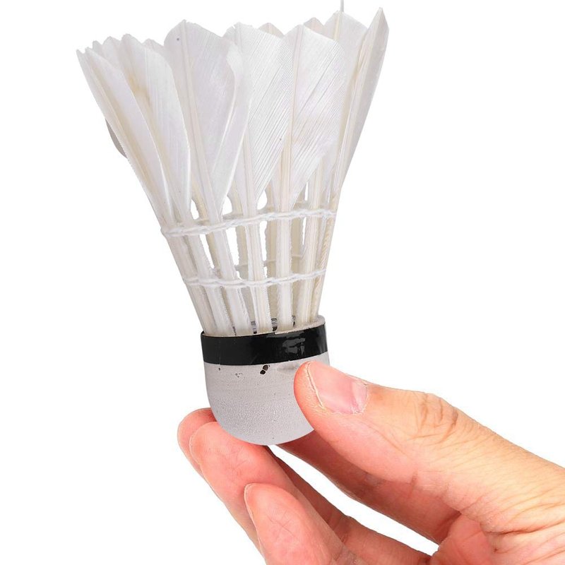 Badminton Balls, Durable Advanced Goose Feather Badminton Shuttlecock, Family for Practice Home Casual Playing