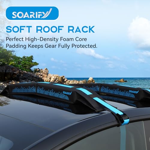 Universal Soft Roof Rack - Complete Luggage Carrier Kit for Kayaks & Surfboards