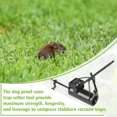 Dog Proof Traps Tool - 7 Inch Lever Handle for Raccoon & Beaver Traps