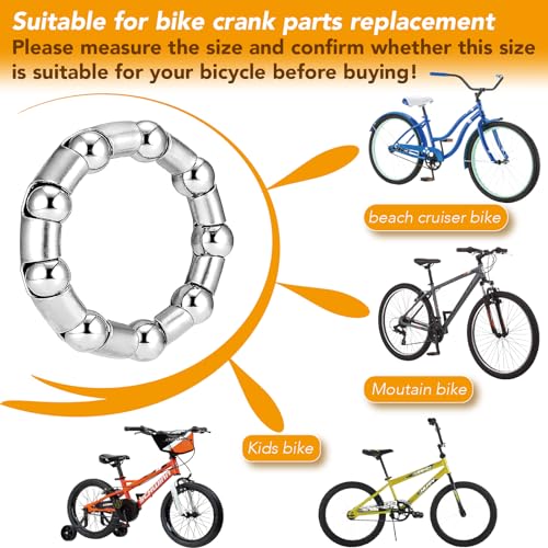 1/4" Crank Bearing Set - 4PCS Stainless Steel Bike Bearings