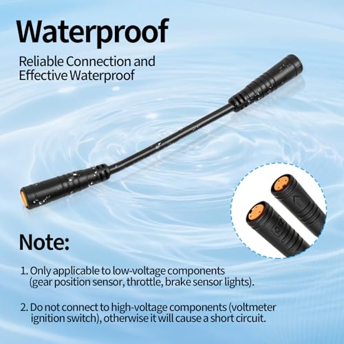 3-Pin Electric Bike Adapter Cable - 5.2in Waterproof Connector