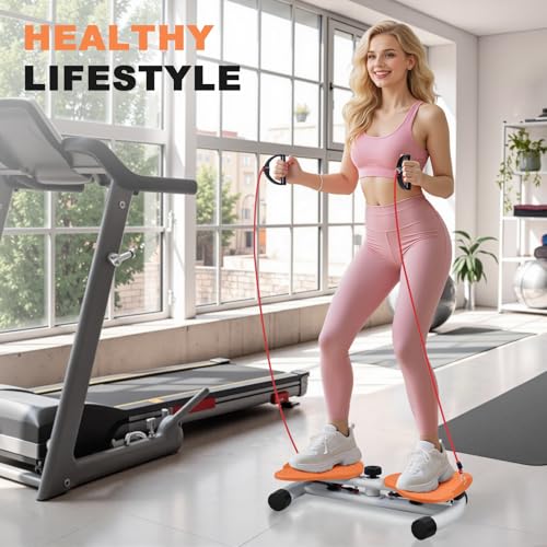 Ab Twister Board with Resistance Bands - 300 lbs Capacity - Orange