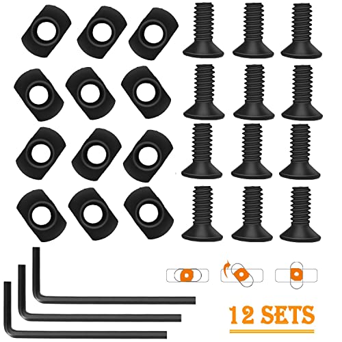 M-LOK Screws and Nuts Replacement Set - 12 PCS with Allen Wrench