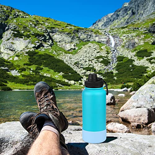 Silicone Boot for Hydro Flask & Owala Water Bottles - Black Medium (Fits 9CM Base)
