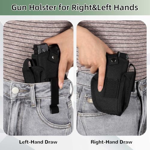 Concealed Carry Gun Holster for Right & Left Hand, 9mm Pistol