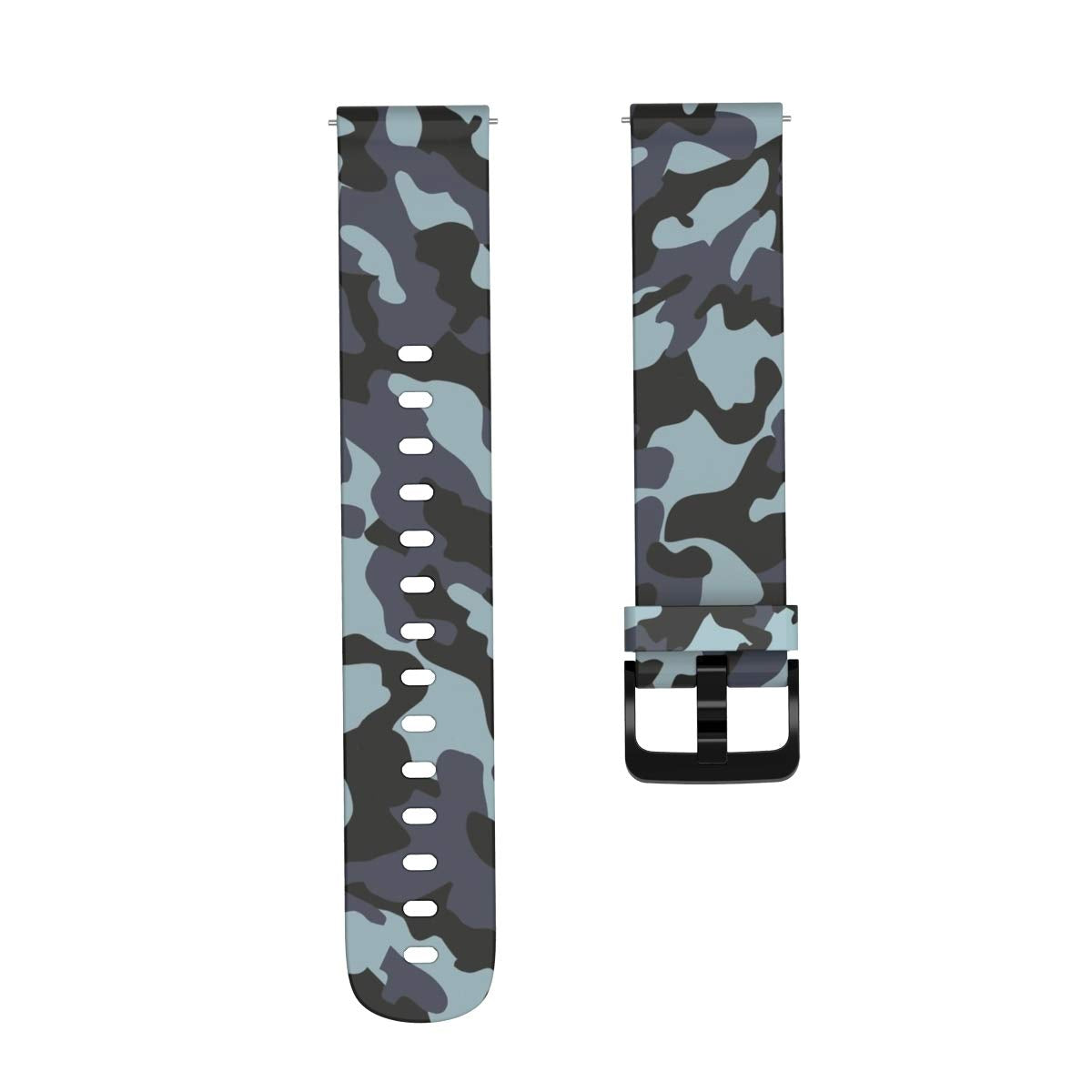 FitTurn 3-PACK Bands Compatible with Rinsmola 2021 Smart Watch Bands Silicone Soft Quick Release Wristband Replacement Straps for Rinsmola SmartWatch Band Accessories Women Men (Camouflage tricolor)