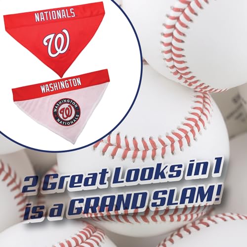 MLB Washington Nationals Reversible Pet Bandana - Small/Medium