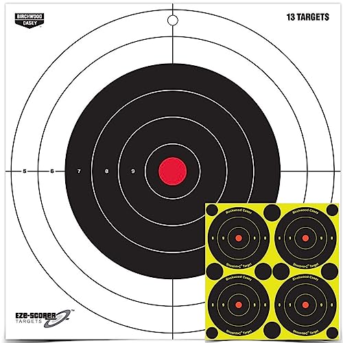12-inch Paper Shooting Targets - Bullseye Pattern - 13 Count Pack