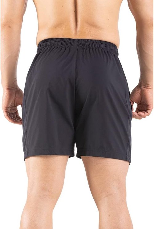 Gaglg Men's Running Shorts - Quick Dry Athletic Gym Shorts with Zipper Pockets | 5" 2-Pack