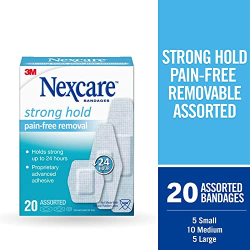 Strong Hold Pain-Free Removal Bandages - Assorted, 20 Count