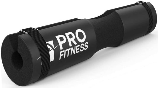 ProFitness Barbell Pad for Squats | Hip Thrust Pad Women and Men - Squat Pad for Neck, Barbell Cushion - For Olympic Bar Pad or Standard Gym Bar (Jet Black)