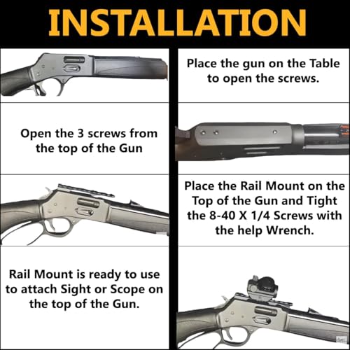 Picatinny Rail Mount for Henry Big Boy Rifles - 4 Inch Aluminum