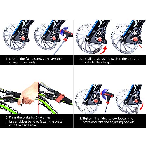 Disc Brake Pads Adjusting Tool - 4PCS Bicycle Rotor Alignment Kit