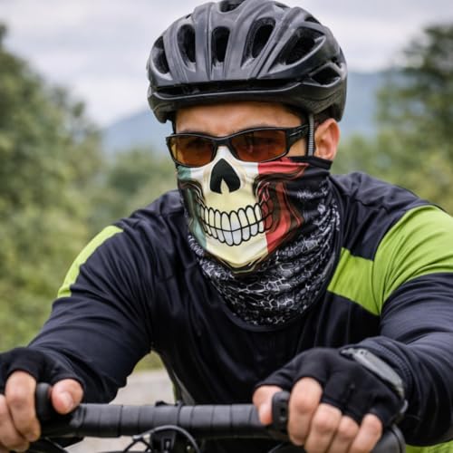 EVD-X 6 Pack Seamless Headband Neck Gaiter - Mexico III UV Face & Neck Shield, Unisex