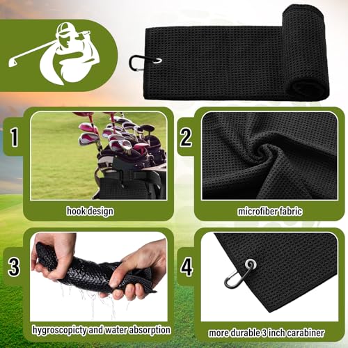 Liliful Plain Black Golf Accessories Kit – 12 Pcs for Women & Men (Gifts)