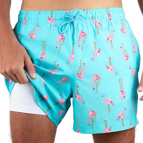 Men's 5” Swim Trunks - UPF 50+ Quick-Dry Shorts with Pockets - XX-Large San Diego Black