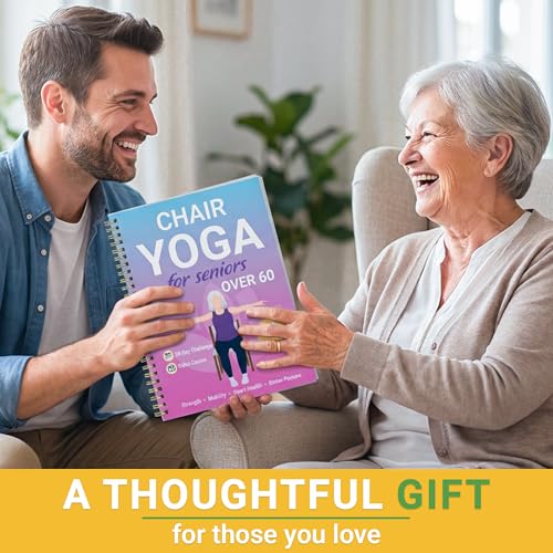 Chair Yoga Book for Seniors - 30 Poses with Video Guide