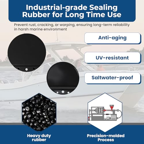 Boat Scupper Flapper Repair Kit - 1.5" & 1.75" Heavy Duty