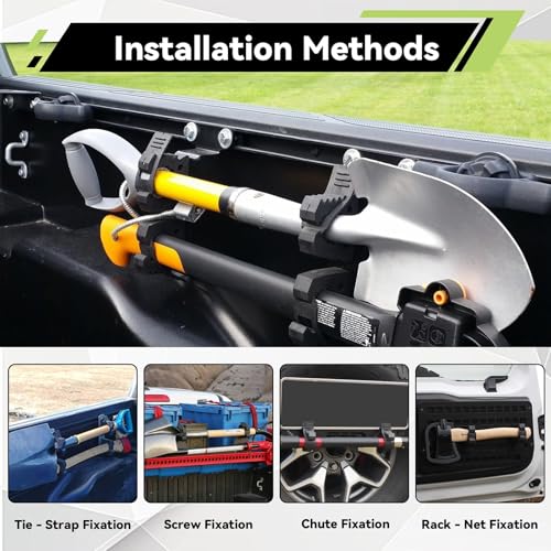 Shovel Holder for Trucks - Quick Release Rubber Clamp Kit, 4pcs