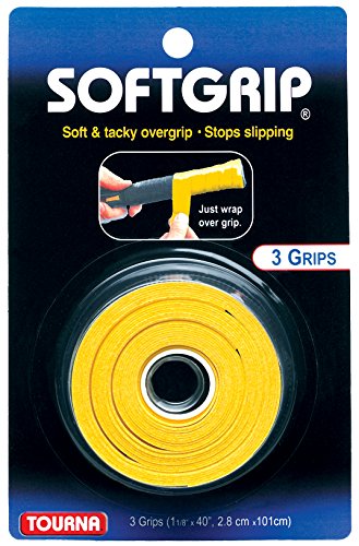 SoftGrip Overgrip - Thin 0.5mm Tennis Grip - Yellow