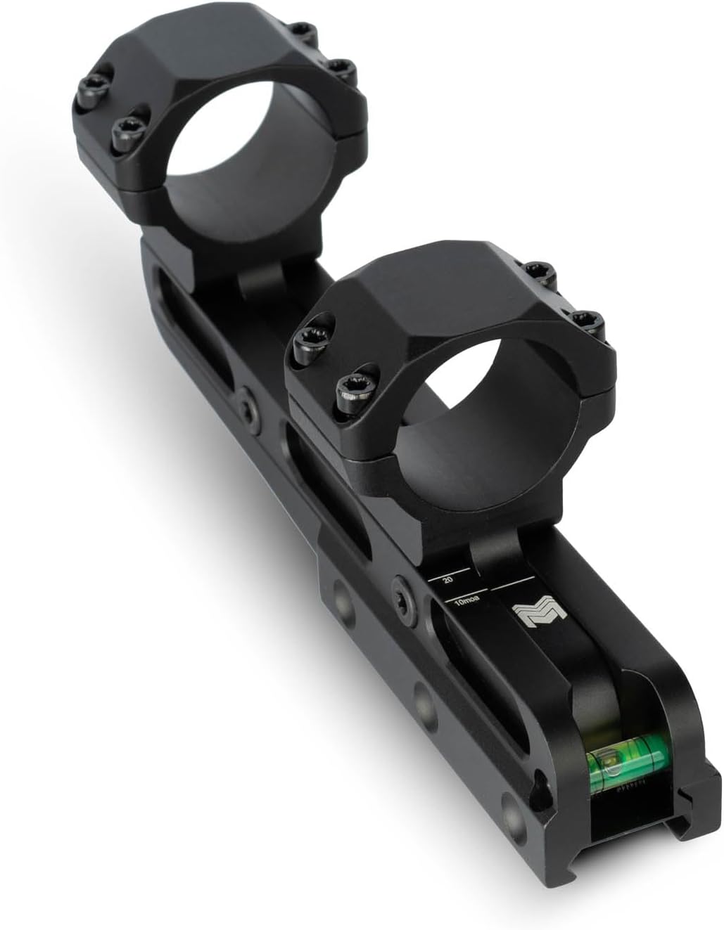 Monstrum Balrog Adjustable Scope Mount - Integrated Bubble Level | 30mm & 1-Inch Diameter Inserts