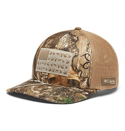 Columbia Unisex PHG Camo Mesh Ball Cap Large-X-Large Realtree Edge Game Flag