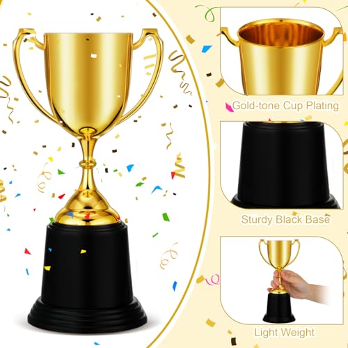 9 Inch Gold Trophy Award - Set of 12 Appreciation Gifts
