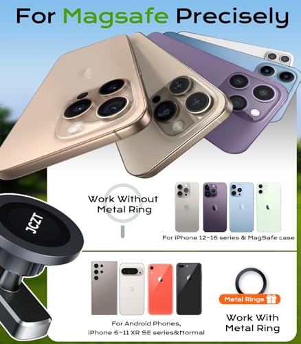 Magnetic Golf Cart Phone Holder - Easy One Hand Operation