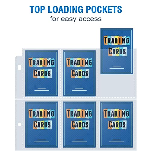 36-Pack Trading Card Sleeves for Standard Binders - PVC-Free, Acid-Free Protectors