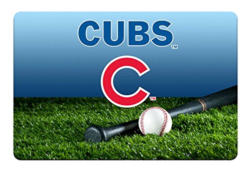 Chicago Cubs Baseball Pet Bowl Mat - Large 18" x 12"