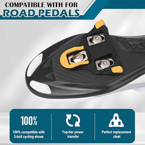 Single Road Cycling Cleat for SPD-SL Pedals - 6° Float