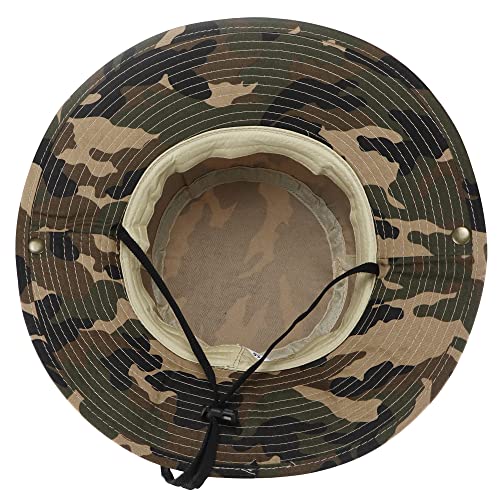 Kids Camouflage Bucket Hat with Drawstring - 4-8 Years