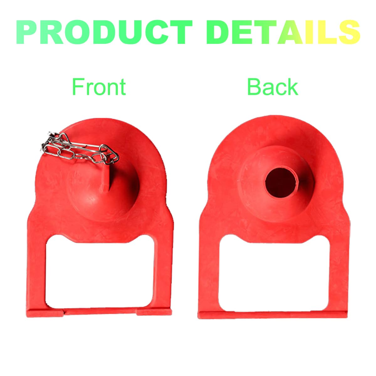 Kohler Toilet Flapper Replacement, Kohler Toilet Tank Parts Replaces Parts 84995 & 1000490 for Kohler Water Saving Red, 2-Pack
