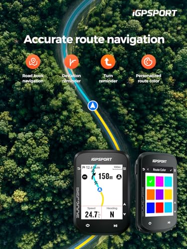 BSC200S GPS Bike Computer - Wireless Navigation, 2.4'' Screen, Waterproof