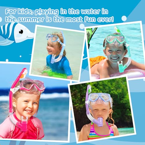 Kids Dry Snorkel Tube with Easy-Breath Technology - Food-Grade Silicone Mouthpiece
