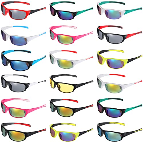 Sports Sunglasses - 18 Pairs Tactical Running Driving Shades - Classic Color