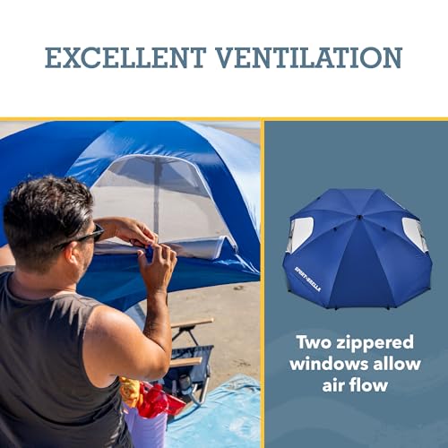 UPF 50+ Sport-Brella Premiere Umbrella Shelter - Bright Blue