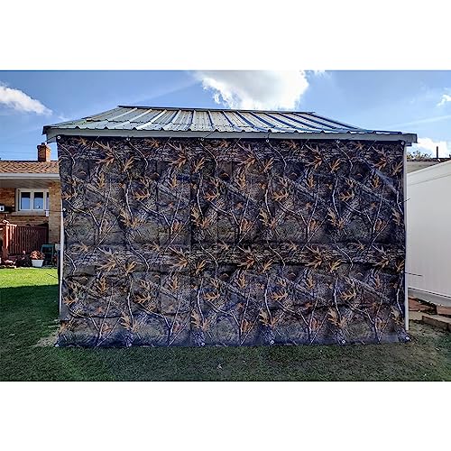6ft x 8ft Tree Camo Heavy Duty Waterproof Tarp Cover 9 Mil for Outdoor Camping & Hunting