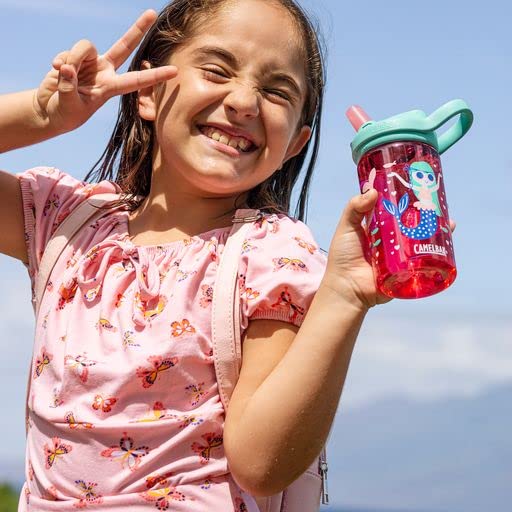 Eddy+ Kids Water Bottle - 14oz Leak-Resistant with Bite Valve Straw