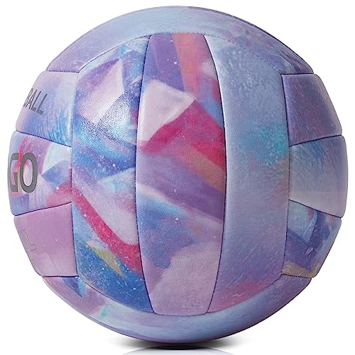 PECOGO Purple Size 5 Soft PU Leather Volleyball Indoor/Outdoor Sports Ball
