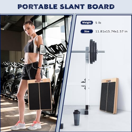 Portable Wooden Slant Board for Stretching & Recovery