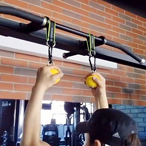 Lispeed Training Cannon Ball with Wrist Ball Pull-Up Fitness Equipment Training Holds Grips Pointing Grip Strength Training Ball (72 mm)
