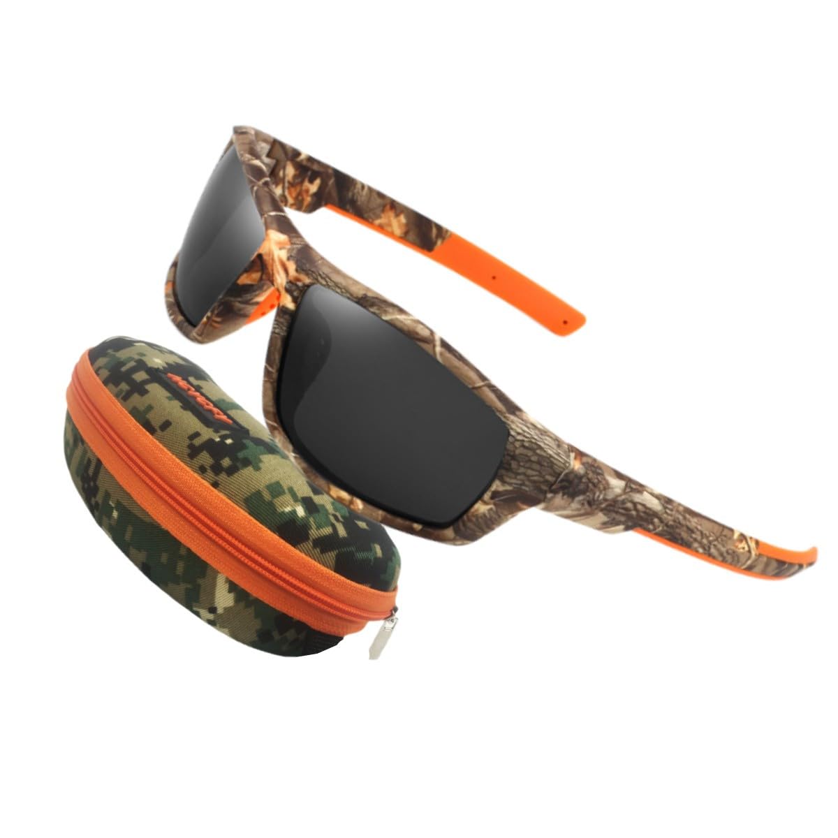 YUHANOER Polarized Sport Sunglasses Cycling Driving Fishing Baseball Running Glasses for Men Women,UV400 Glasses (Polarized Camo Gery)