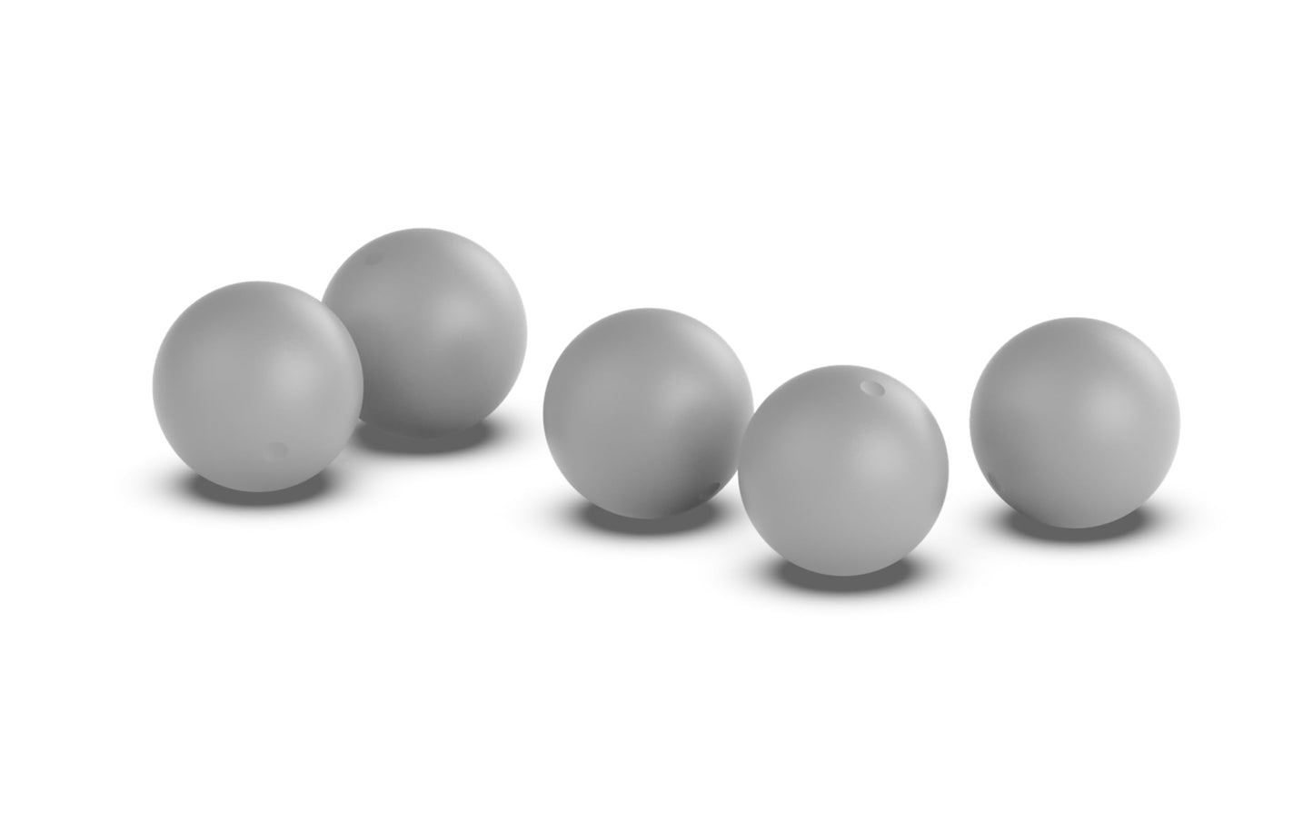 Byrna Kinetic Projectiles - Reusable Hard-Solid Plastic Rounds for Training, Target Practice and Self Defense, 0.68 Caliber - (95 Count) (Light Gray)