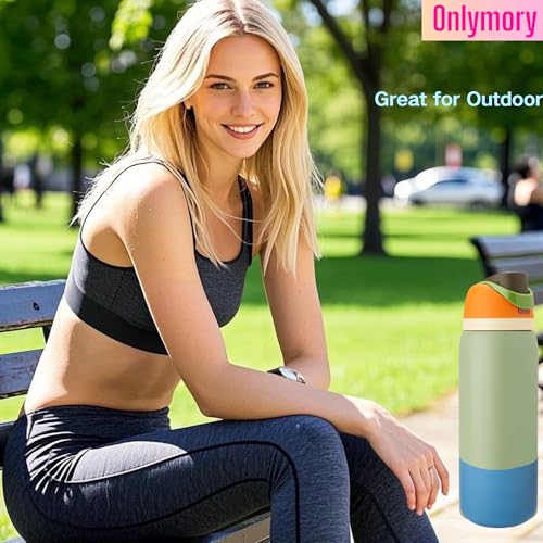 Silicone Boot for Owala 32 oz Water Bottle - Light Denim Blue