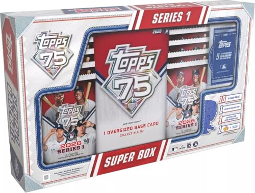 2026 Topps MLB Series 1 Baseball Trading Card Super Box - 140 Cards