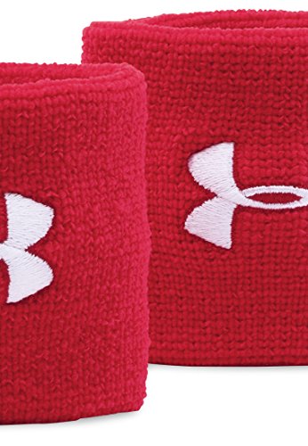 3-Inch Performance Sweatband 2-Pack - Red and White