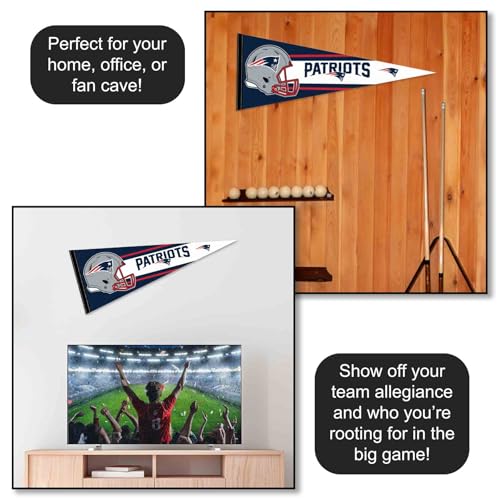 New England Patriots 30-Inch Felt Pennant - Officially Licensed